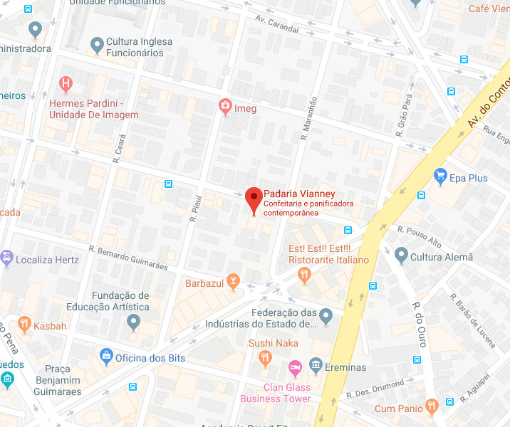 Mapa Padaria Vianney