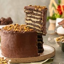 Torta brownie pistache 8 camadas