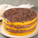 Torta de cenoura e chocolate