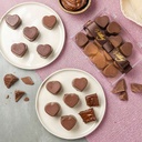 Caixa Corações de chocolate - Recheio de Brigadeiro