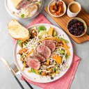Filé mignon e mix de grãos