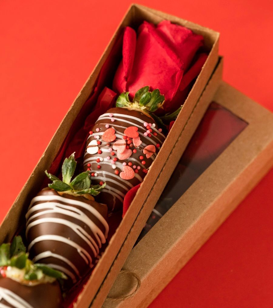 Gift Box Bombons Morango & Rosa