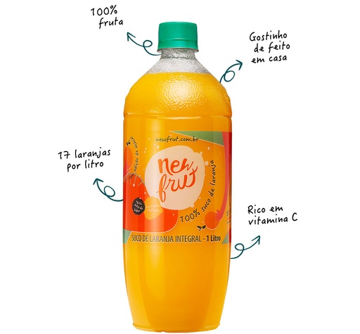 [89060] Suco Natural New Frut Laranja 900ml