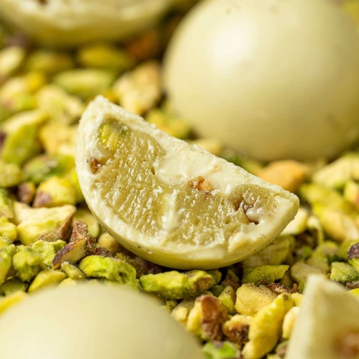 [7784] Caixa Mini Trufas de Pistache com Praliné