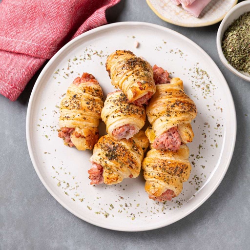 [007027] Mini Croissant de Presunto e Mussarela